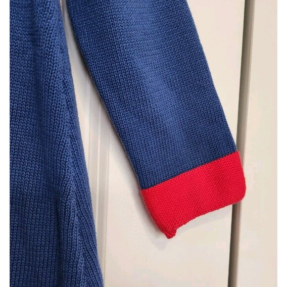 Girls Size 10 Blue And Pink Puppy Dog Ruffle Sweater Dress - Picture 6 of 6